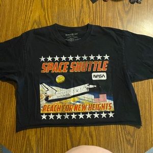 Chemistry Brand NASA Space Shuttle Crop Top